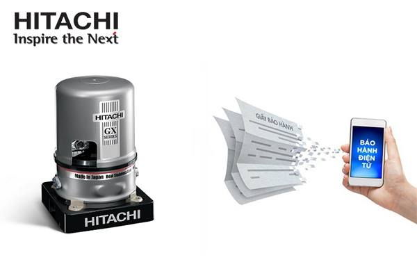 cách check bảo hành máy bơm nước Hitachi