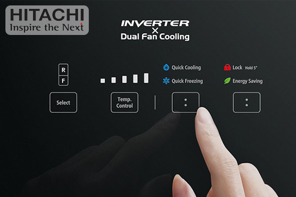dieu-chinh-nhiet-do-bang-bang-dieu-khien-tu-lanh-hitachi điều chỉnh nhiệt độ bằng bảng điều khiển tủ lạnh Hitachi