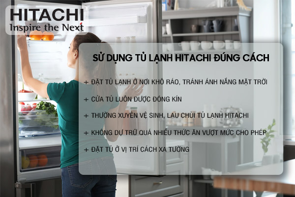 hướng dẫn sử dụng tủ lạnh Hitachi đúng cách