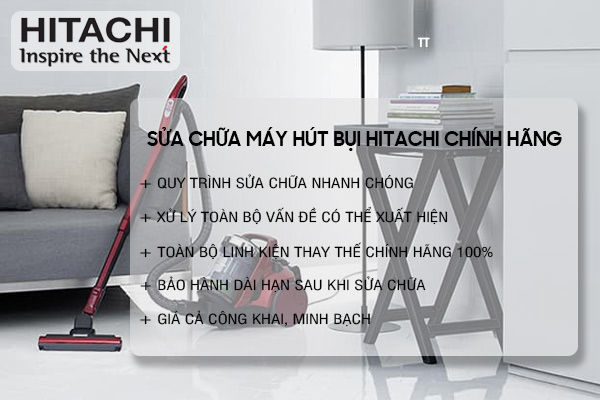 sửa chữa máy hút bụi Hitachi chính hãng